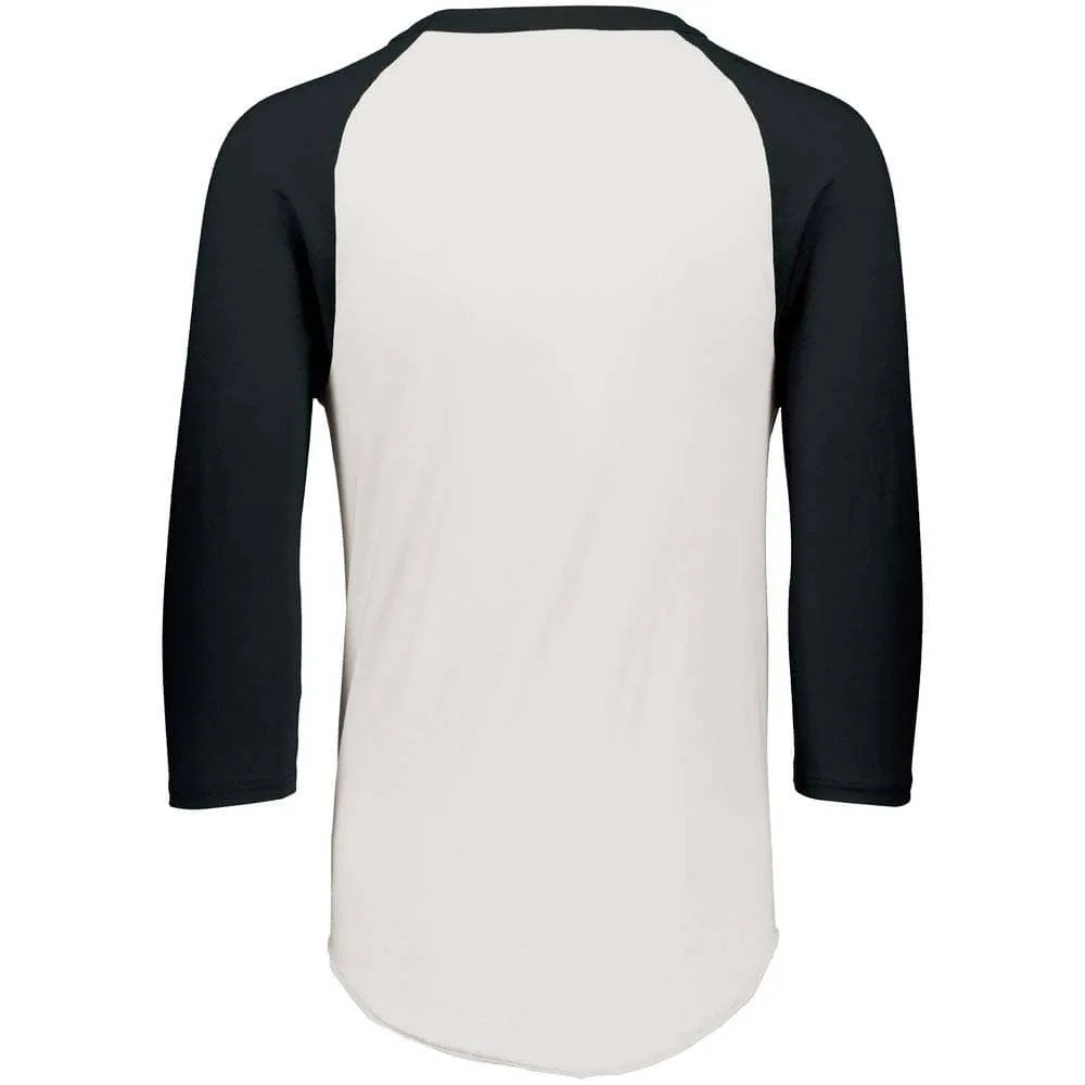 3-4 Sleeve Retro 2.0 Baseball Jersey White-Black