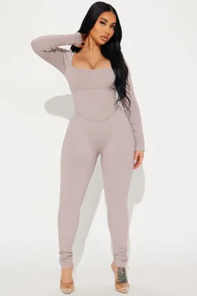 Avani Snatched Jumpsuit - Sand