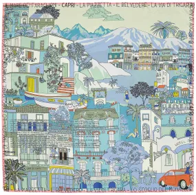 Capri silk scarf 90