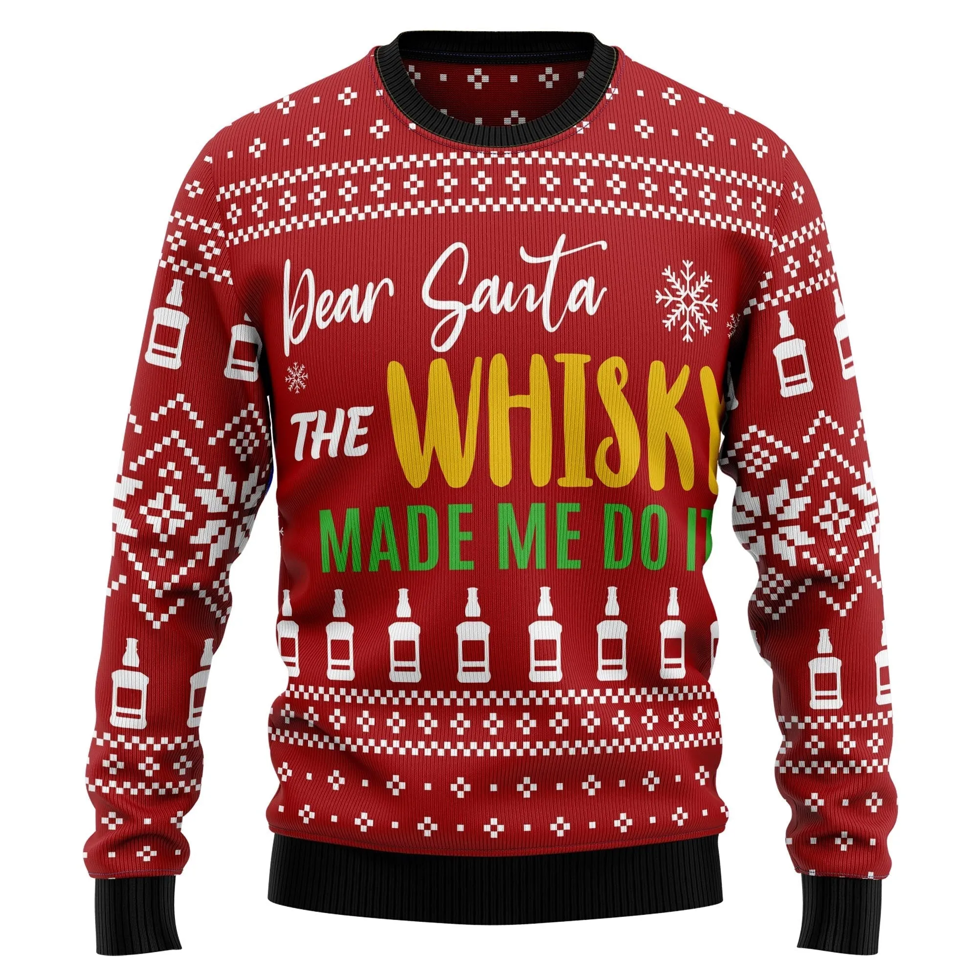 Christmas Sweater JulesRoche All-Over Print Cozy Cotton