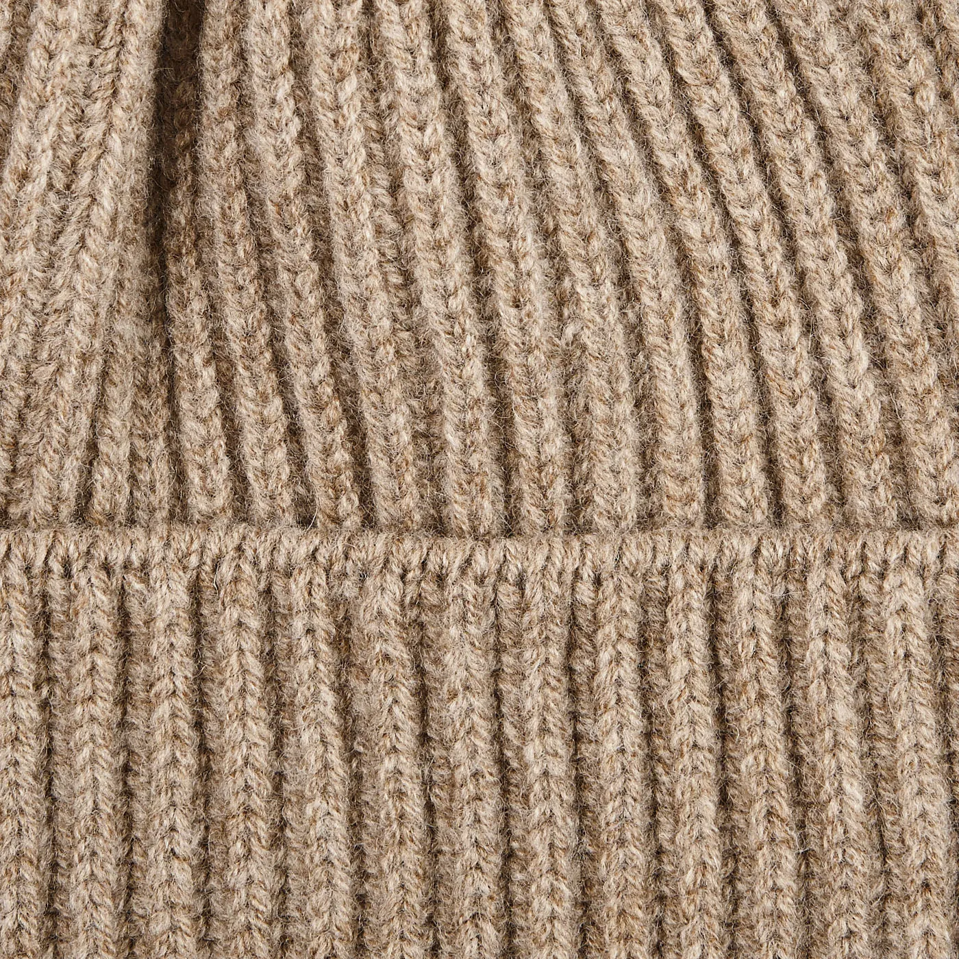 Colt Beige Geelong Lambswool Ribbed Beanie