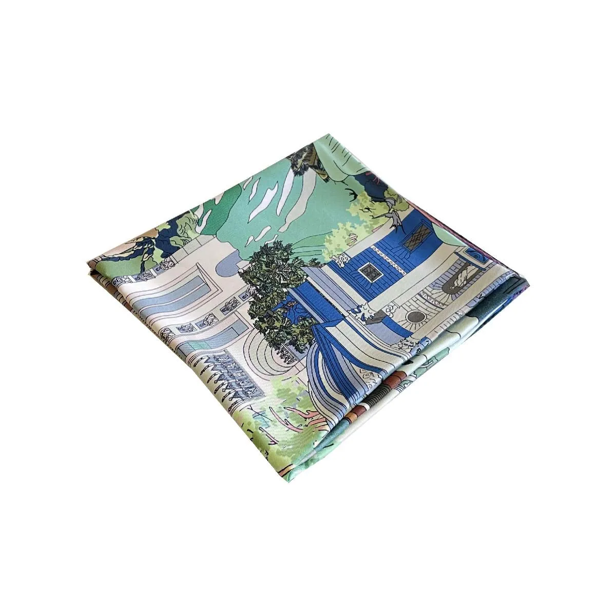 Como Multicolor silk scarf 90