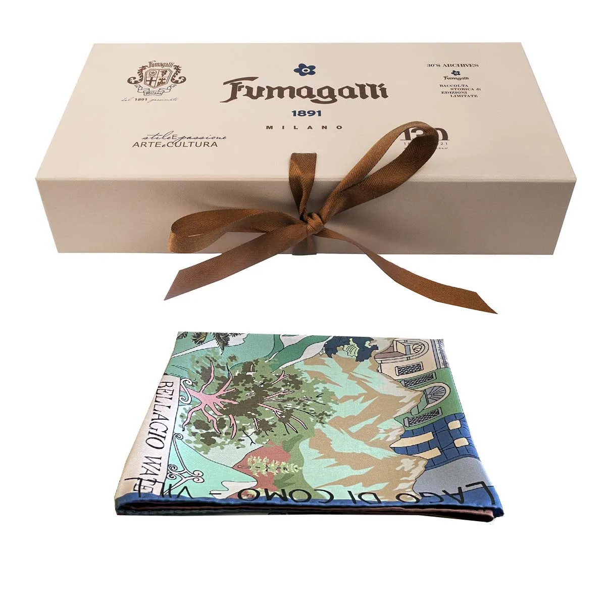 Como Multicolor silk scarf 90