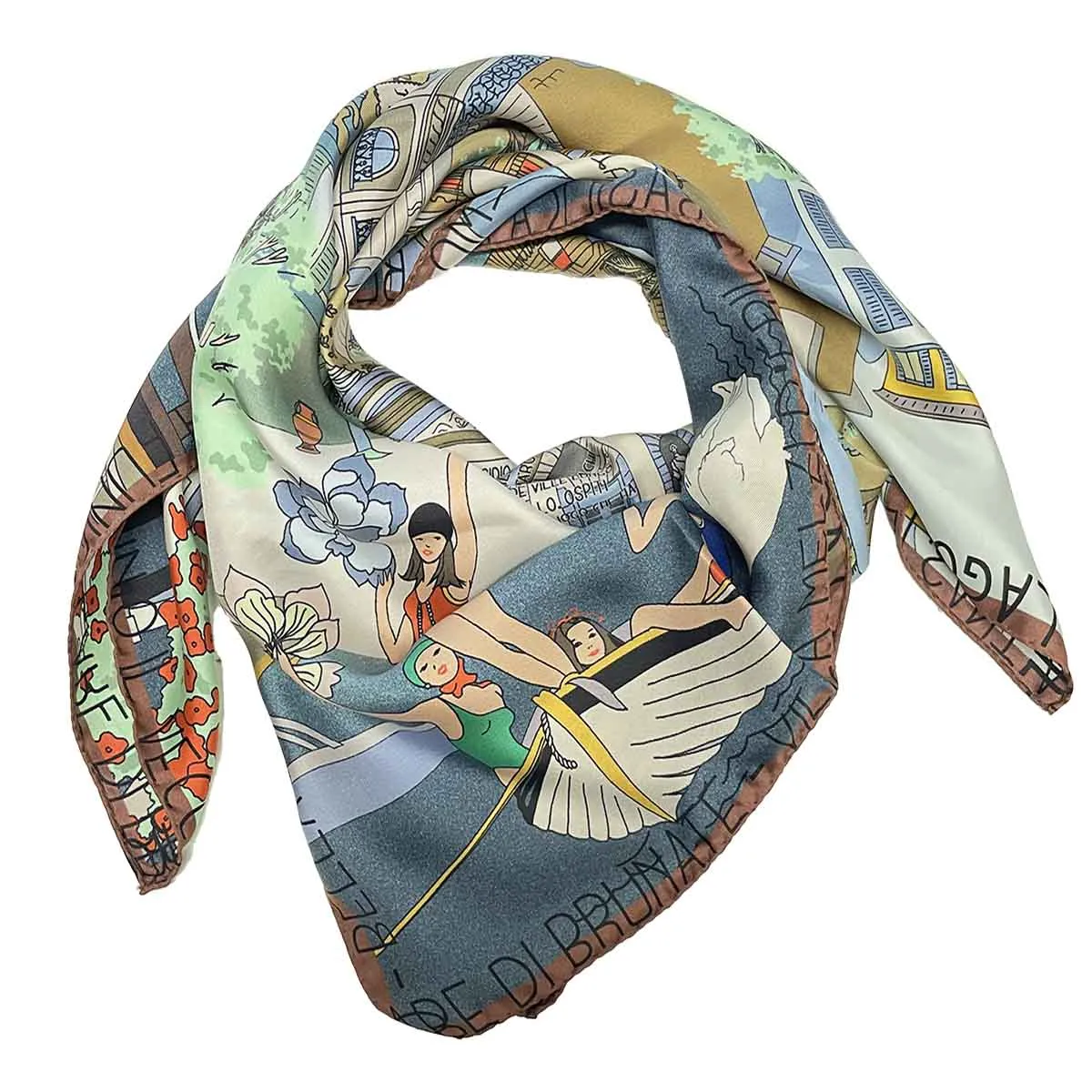 Como silk scarf 90