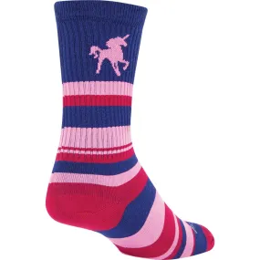 Crew Unicorn Bike Socks - Pink/Purple
