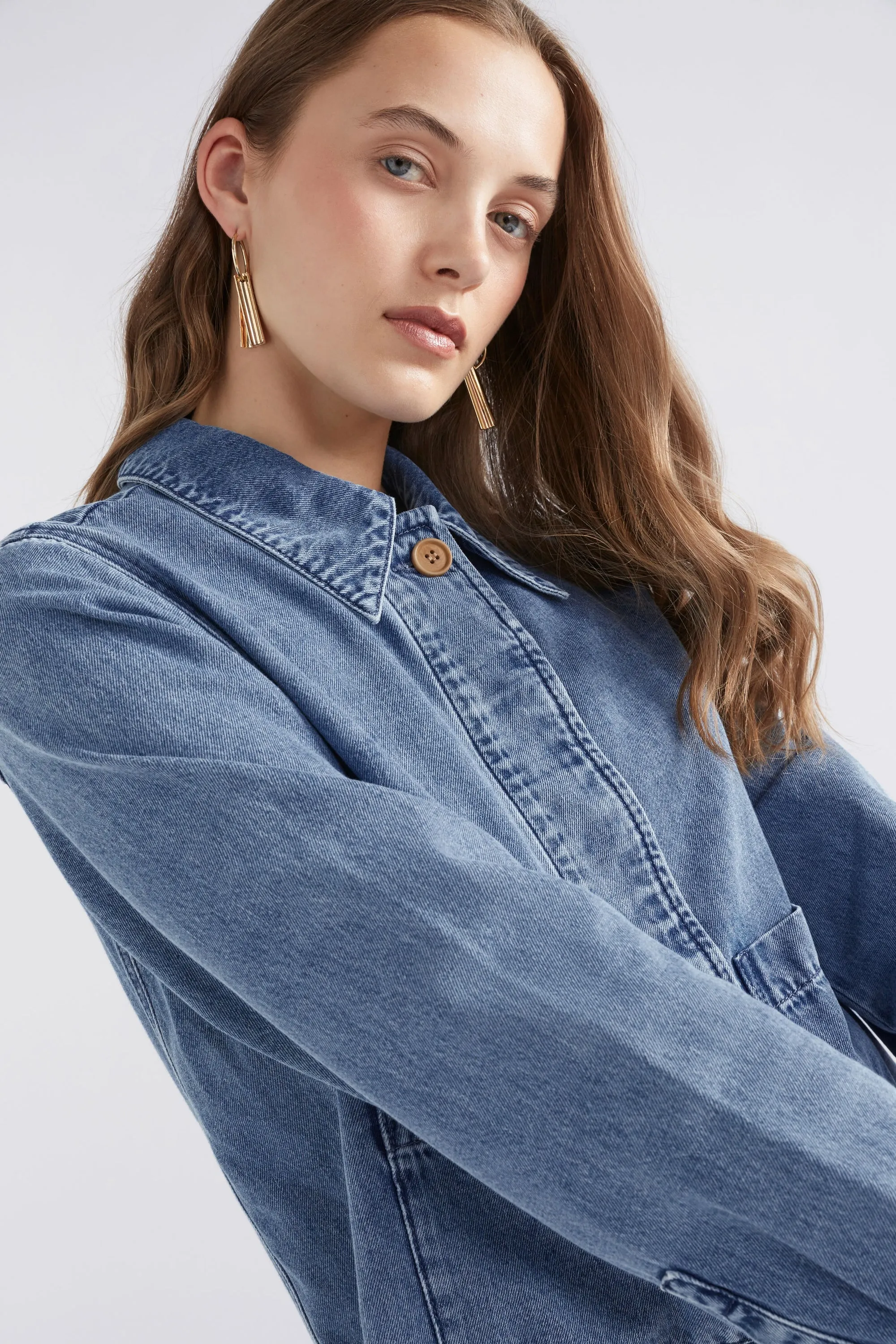 Elk The Label - Arbet Denim Jacket - Chambray Blue