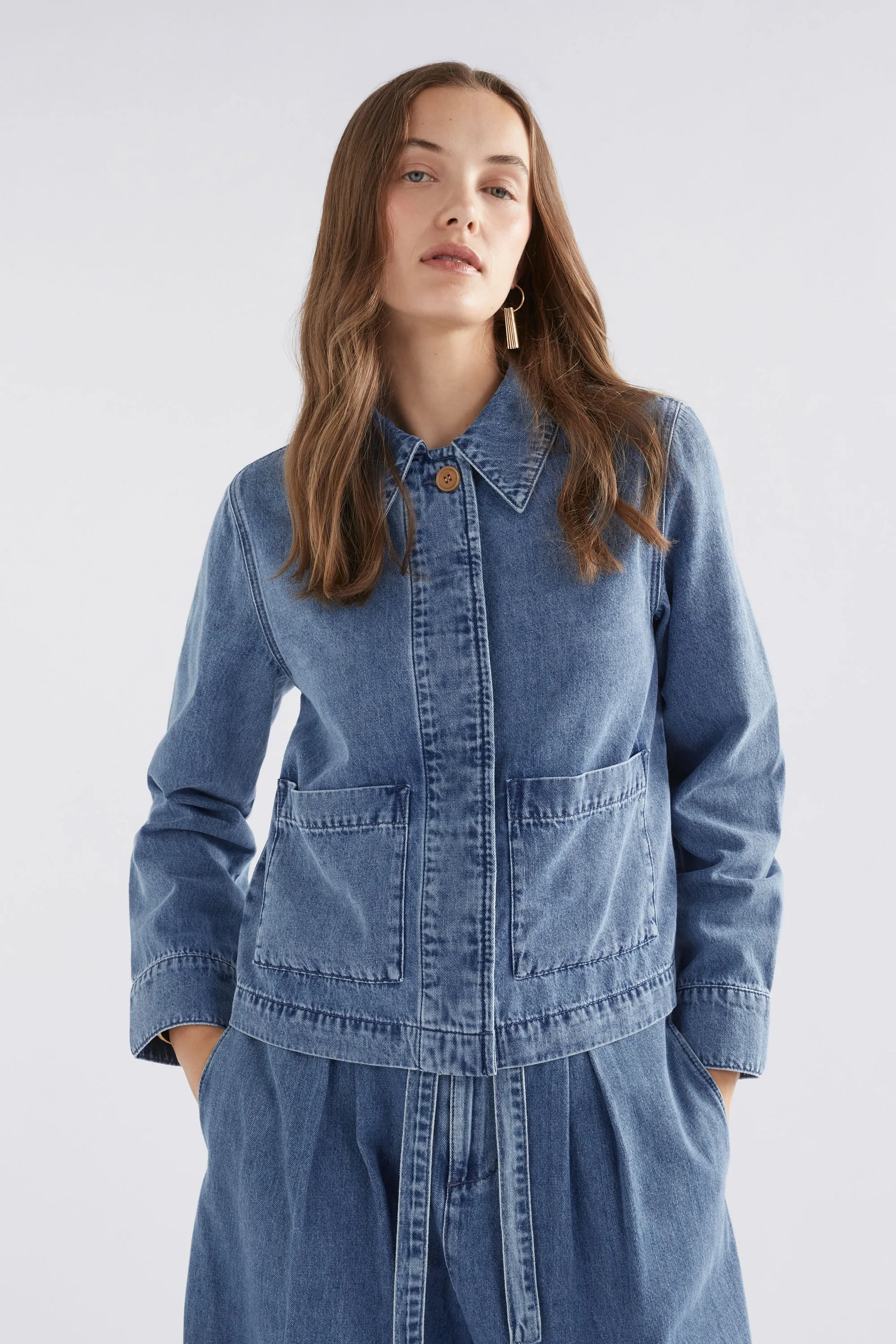 Elk The Label - Arbet Denim Jacket - Chambray Blue