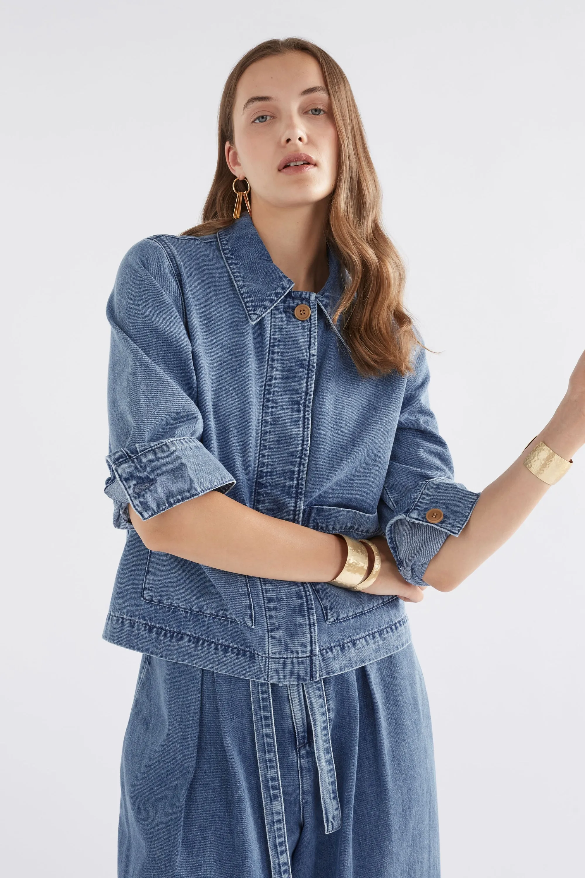 Elk The Label - Arbet Denim Jacket - Chambray Blue
