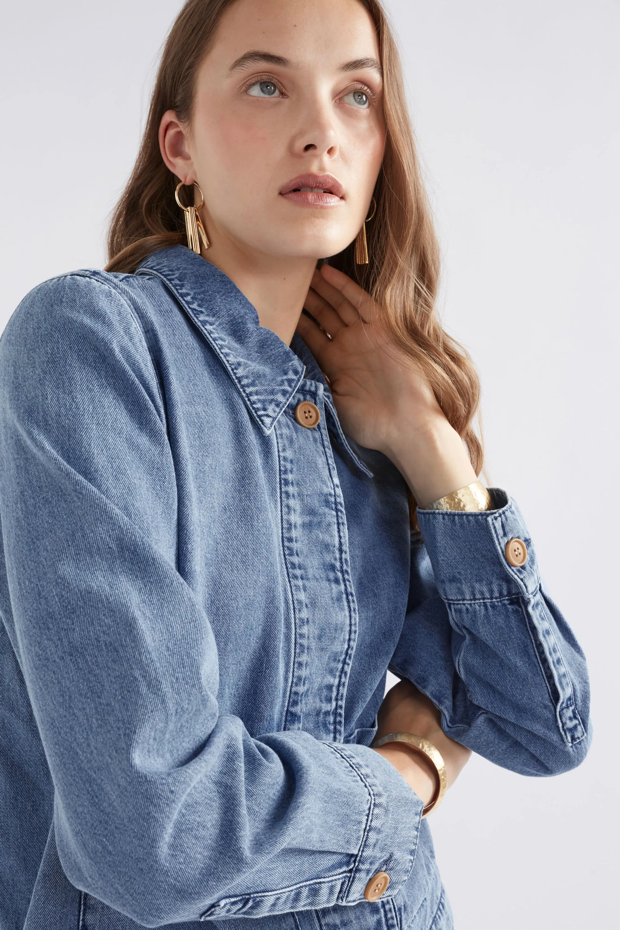 Elk The Label - Arbet Denim Jacket - Chambray Blue