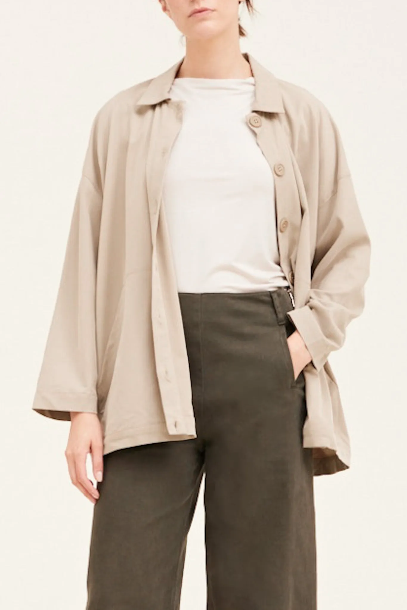 Glasgow Oversized Button Up Jacket