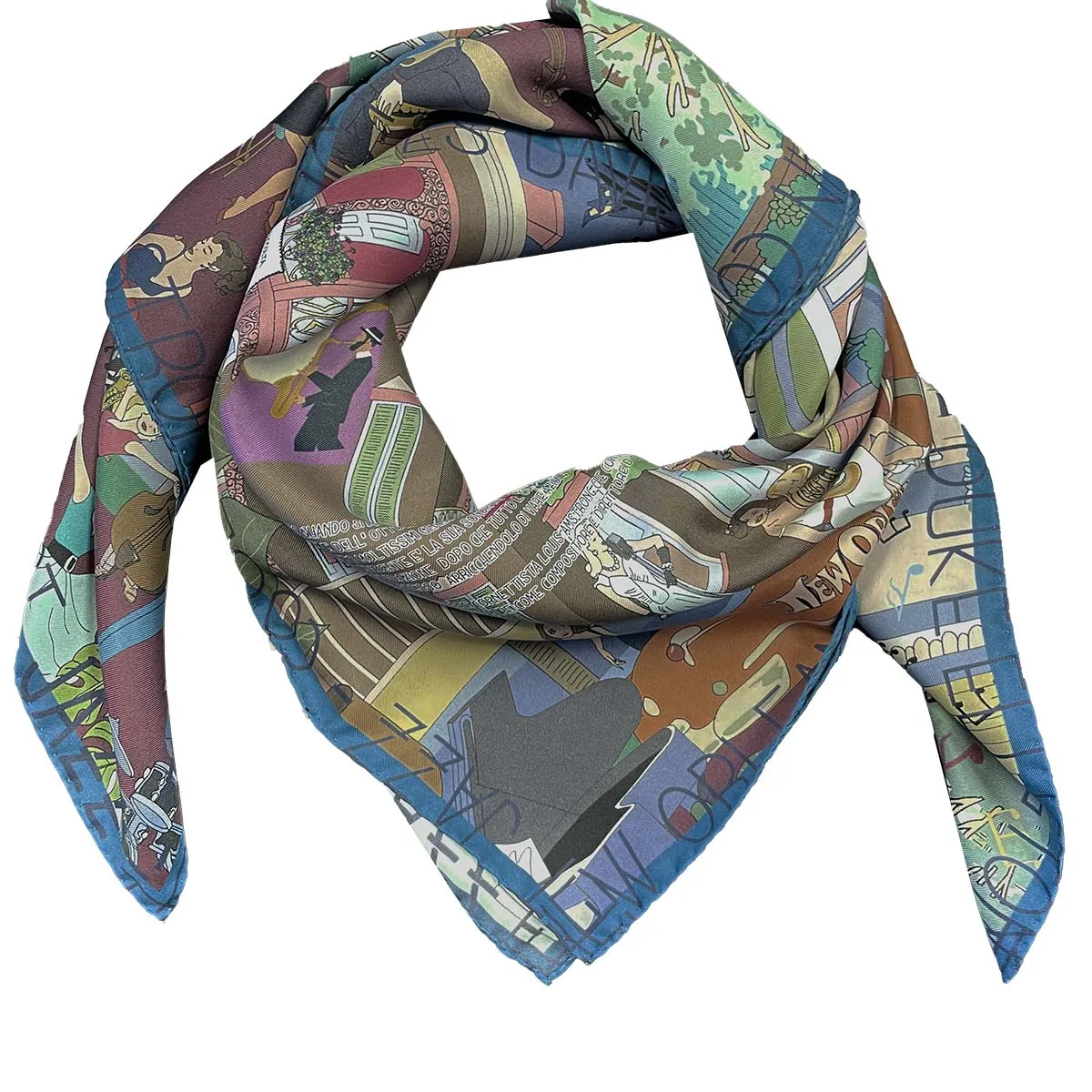 Jazz Music silk scarf 90