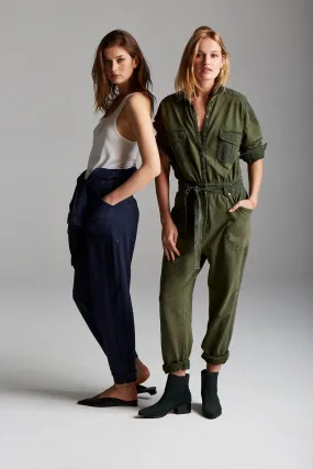 Jordyn Jumpsuit in Washed Forest Green