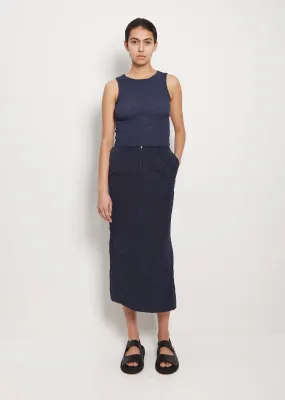 Kagozome Nylon Long Skirt