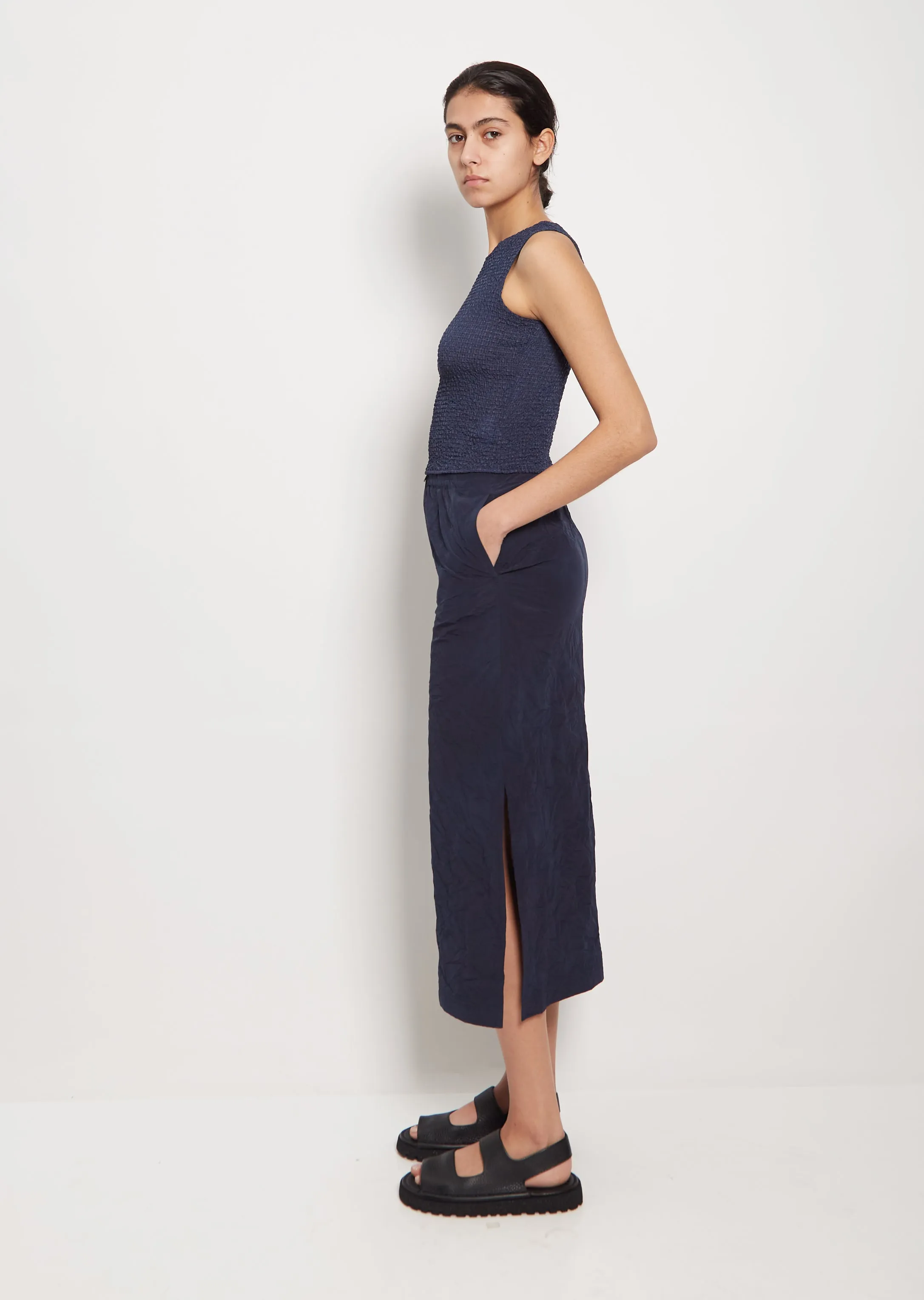 Kagozome Nylon Long Skirt
