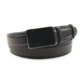 Mottled Deep Navy Carbon Fibre Plate Style Belt