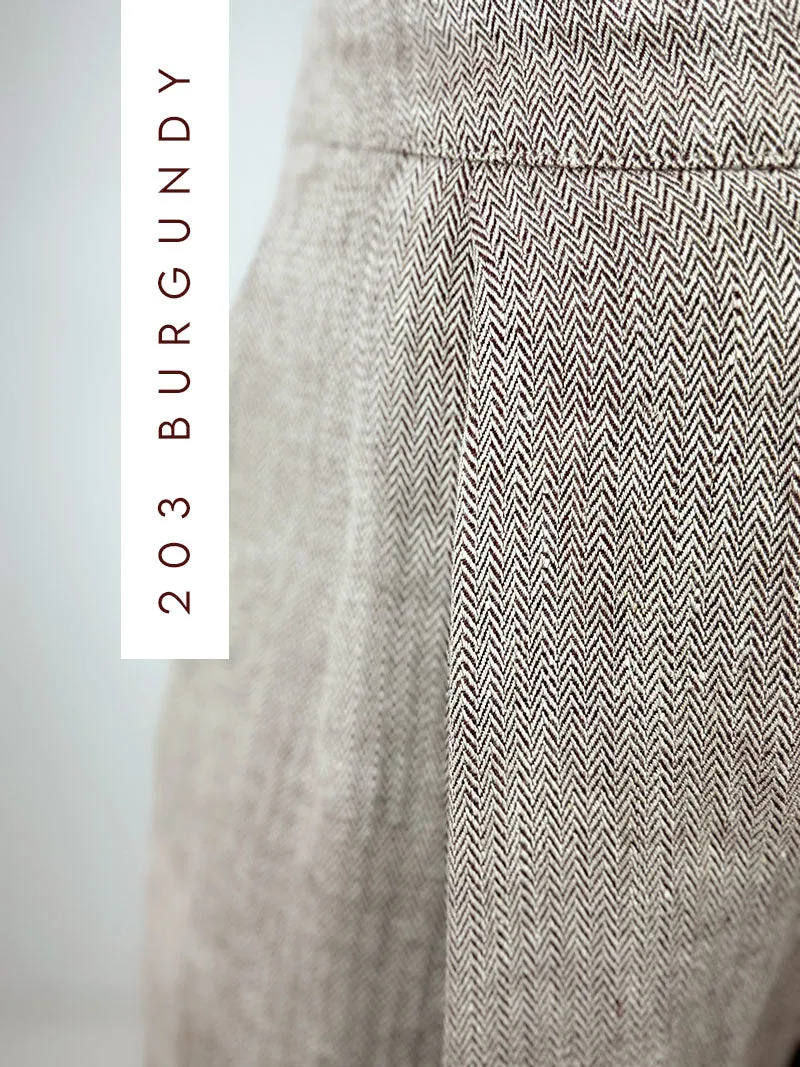 Nature Neona Herringbone Linen Trousers - 2 Colours