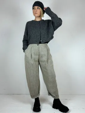 Nature Neona Herringbone Linen Trousers - 2 Colours