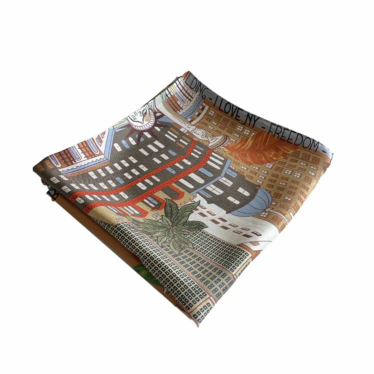 New York Multicolor silk scarf 90