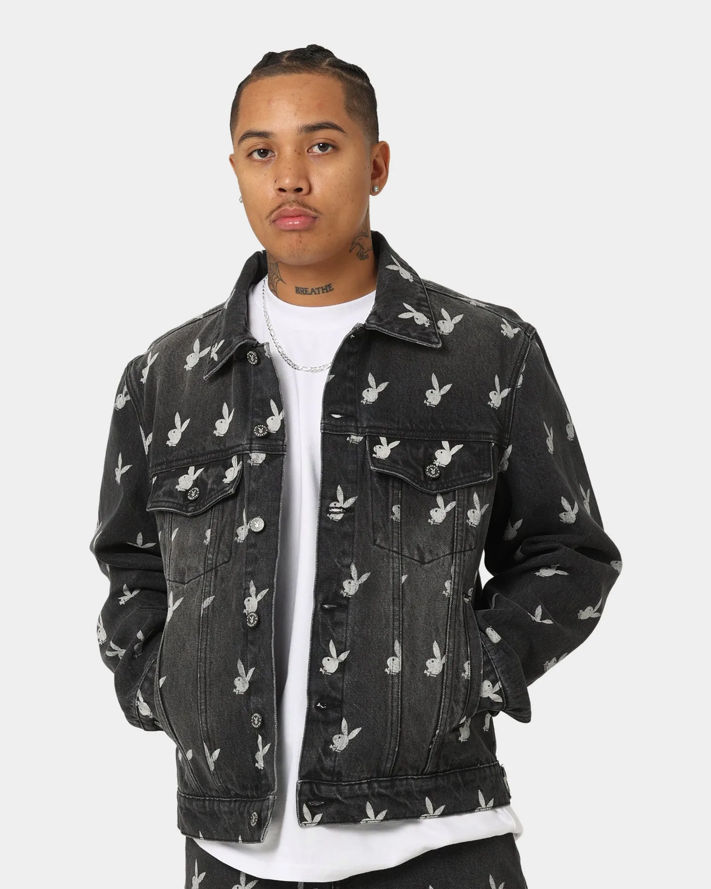 Playboy By CK Players Denim Jacket Black