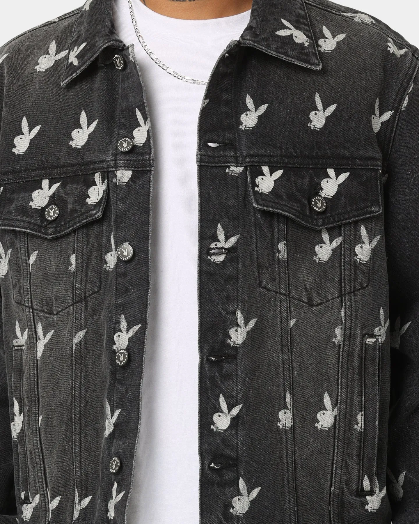 Playboy By CK Players Denim Jacket Black