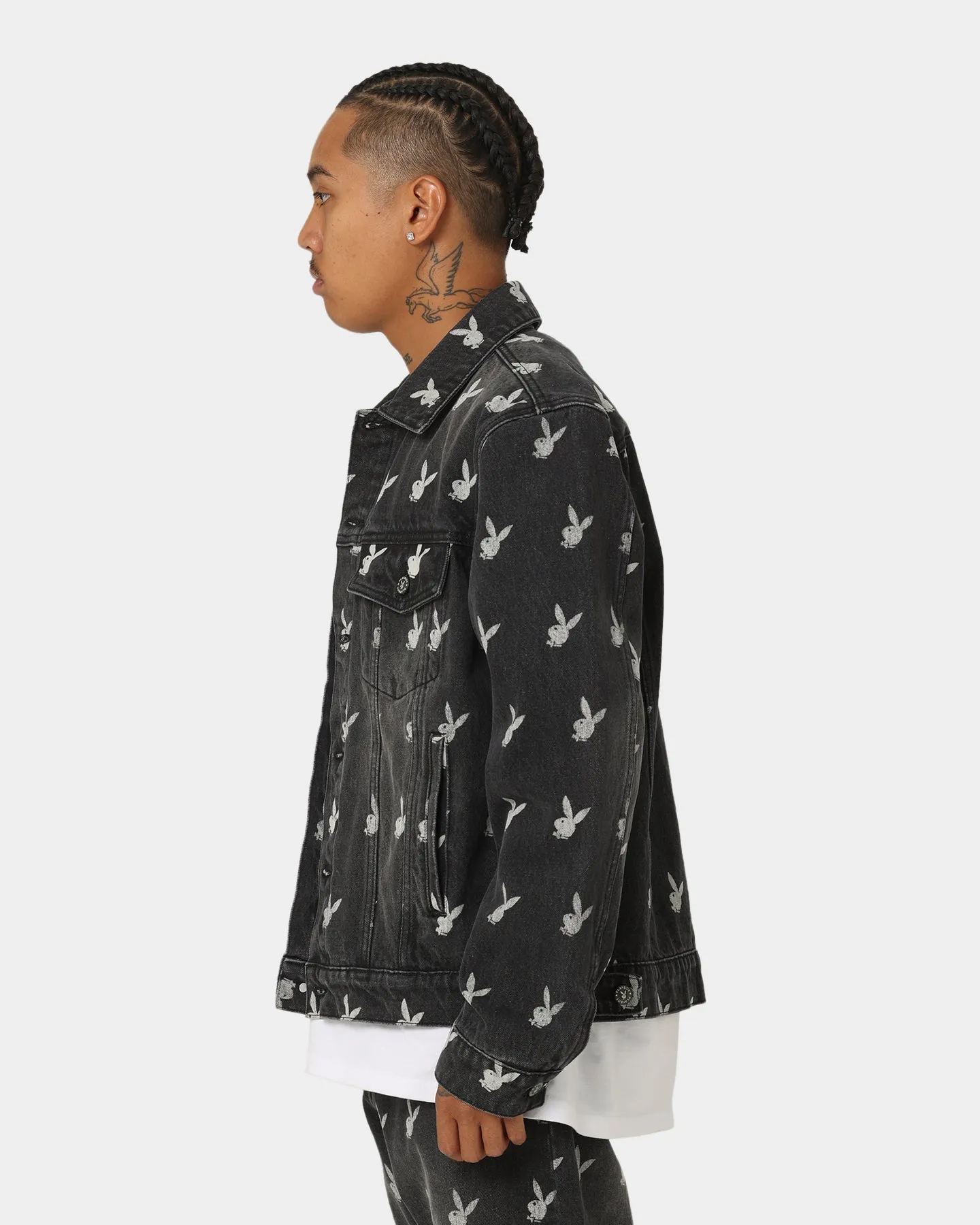 Playboy By CK Players Denim Jacket Black