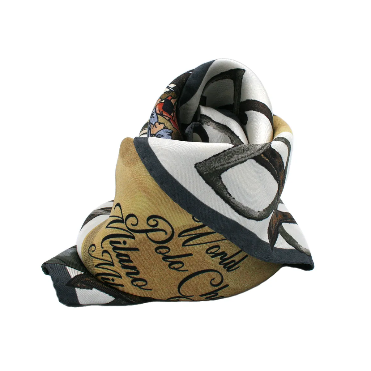 Polo silk scarf 90