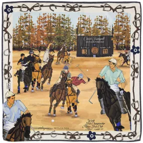 Polo silk scarf 90