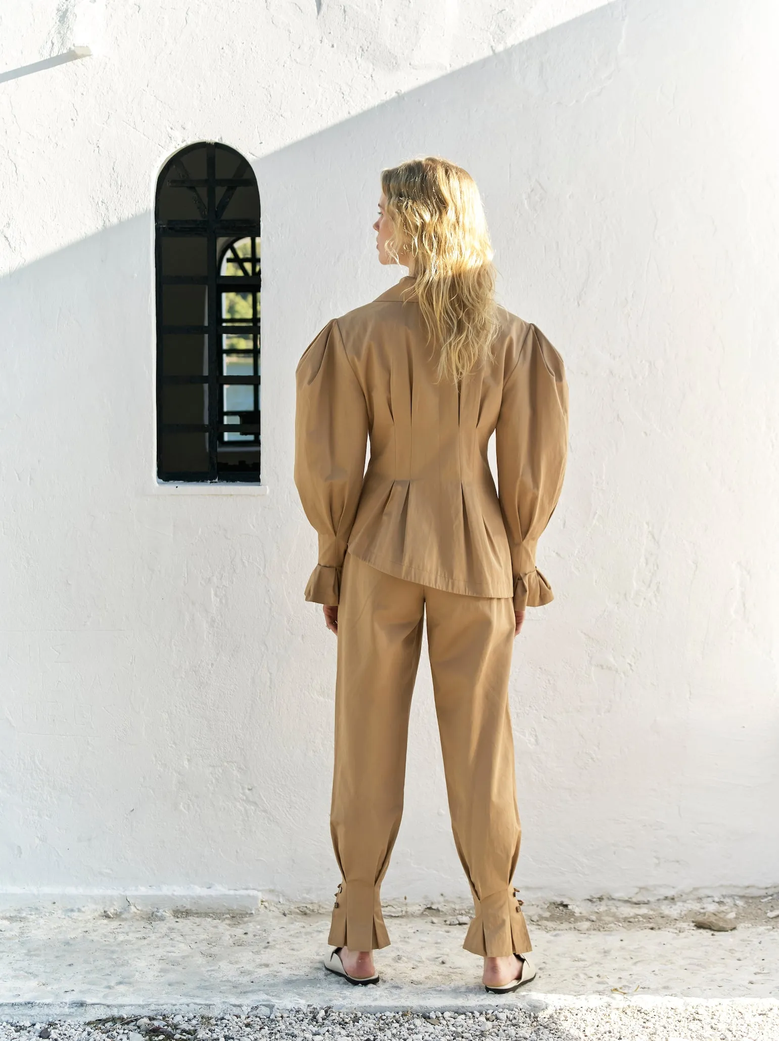 Raff Asymmetric Cotton Trousers