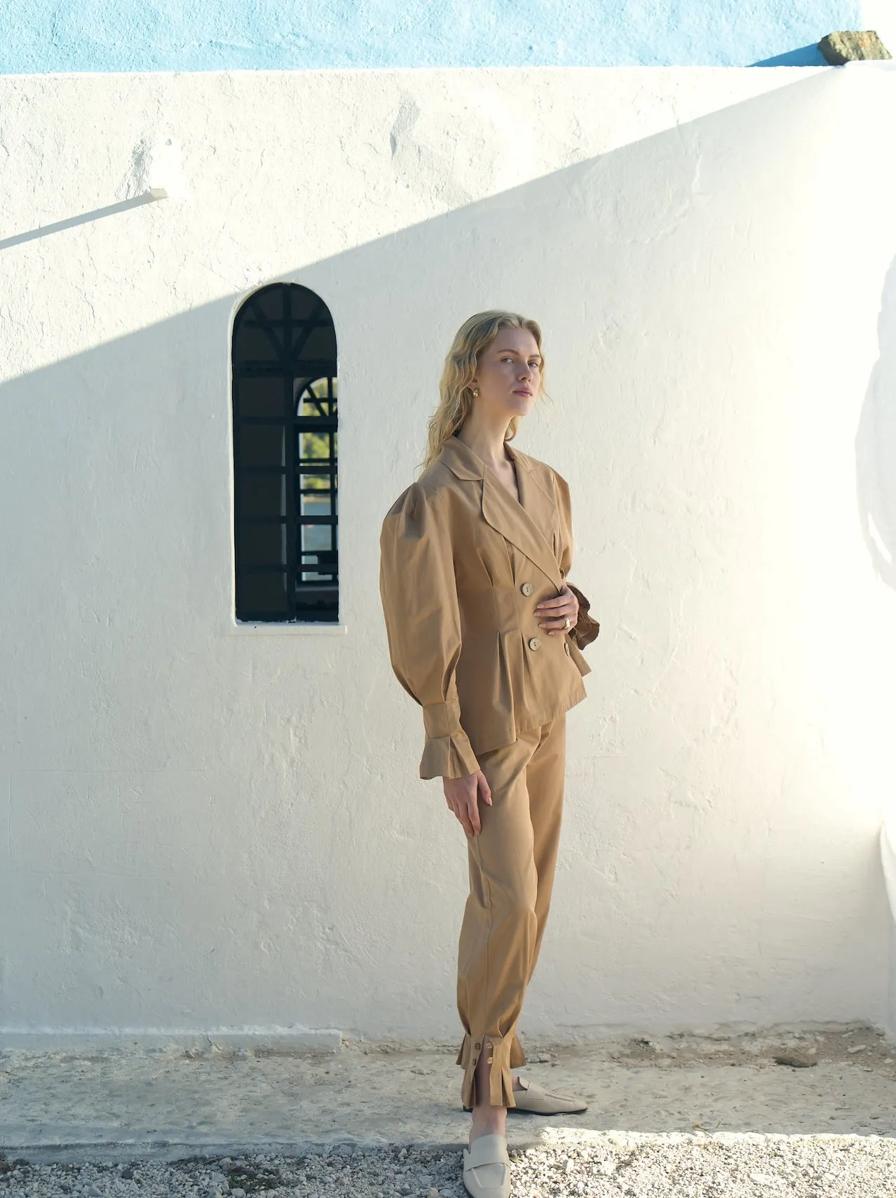 Raff Asymmetric Cotton Trousers