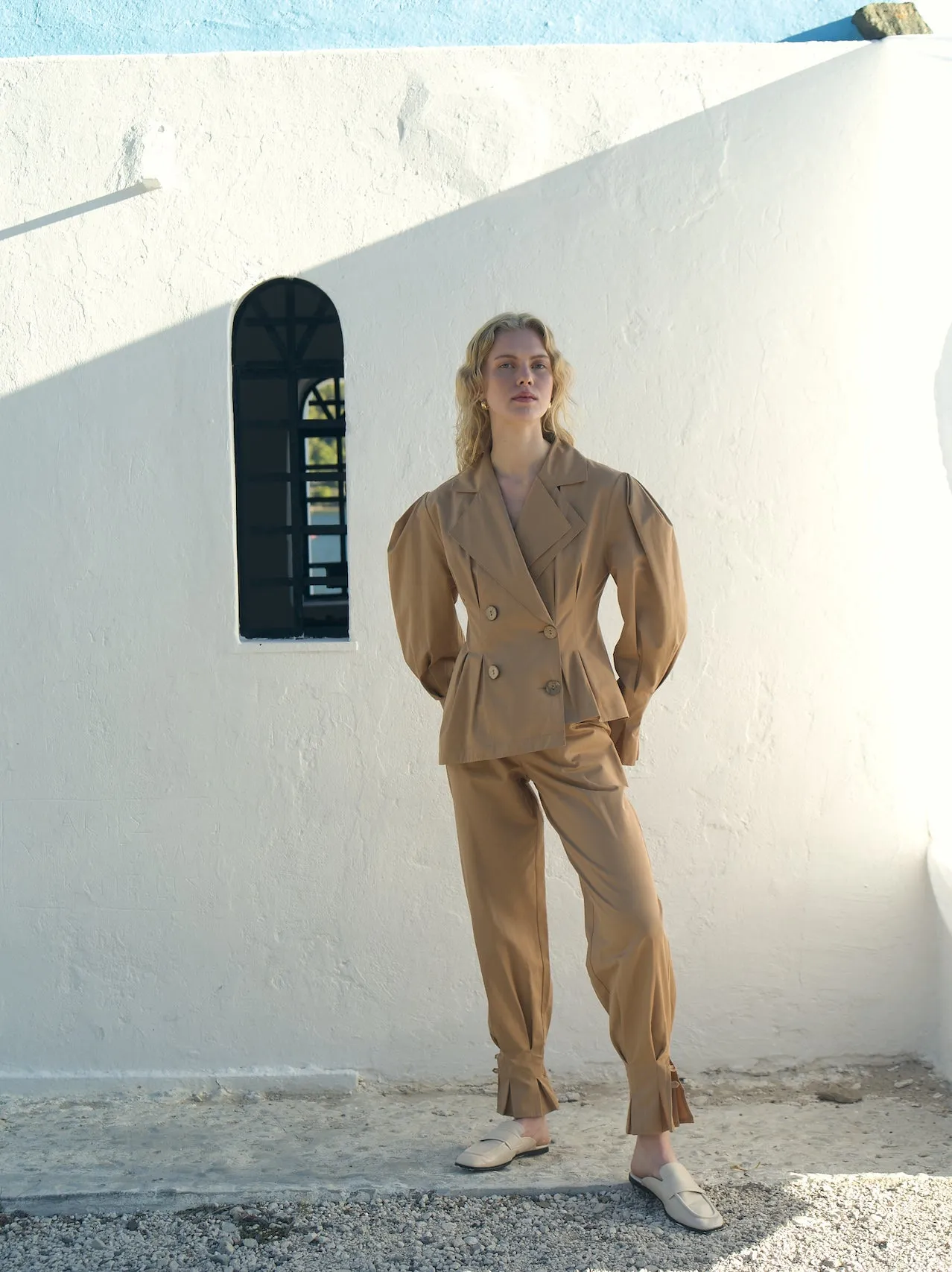 Raff Asymmetric Cotton Trousers