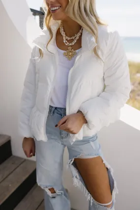 Take Me There Jacket - White