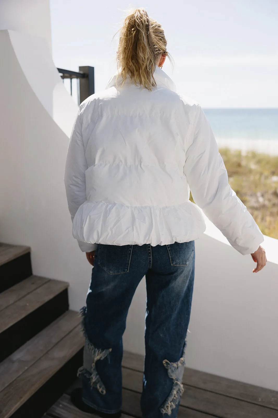 Take Me There Jacket - White