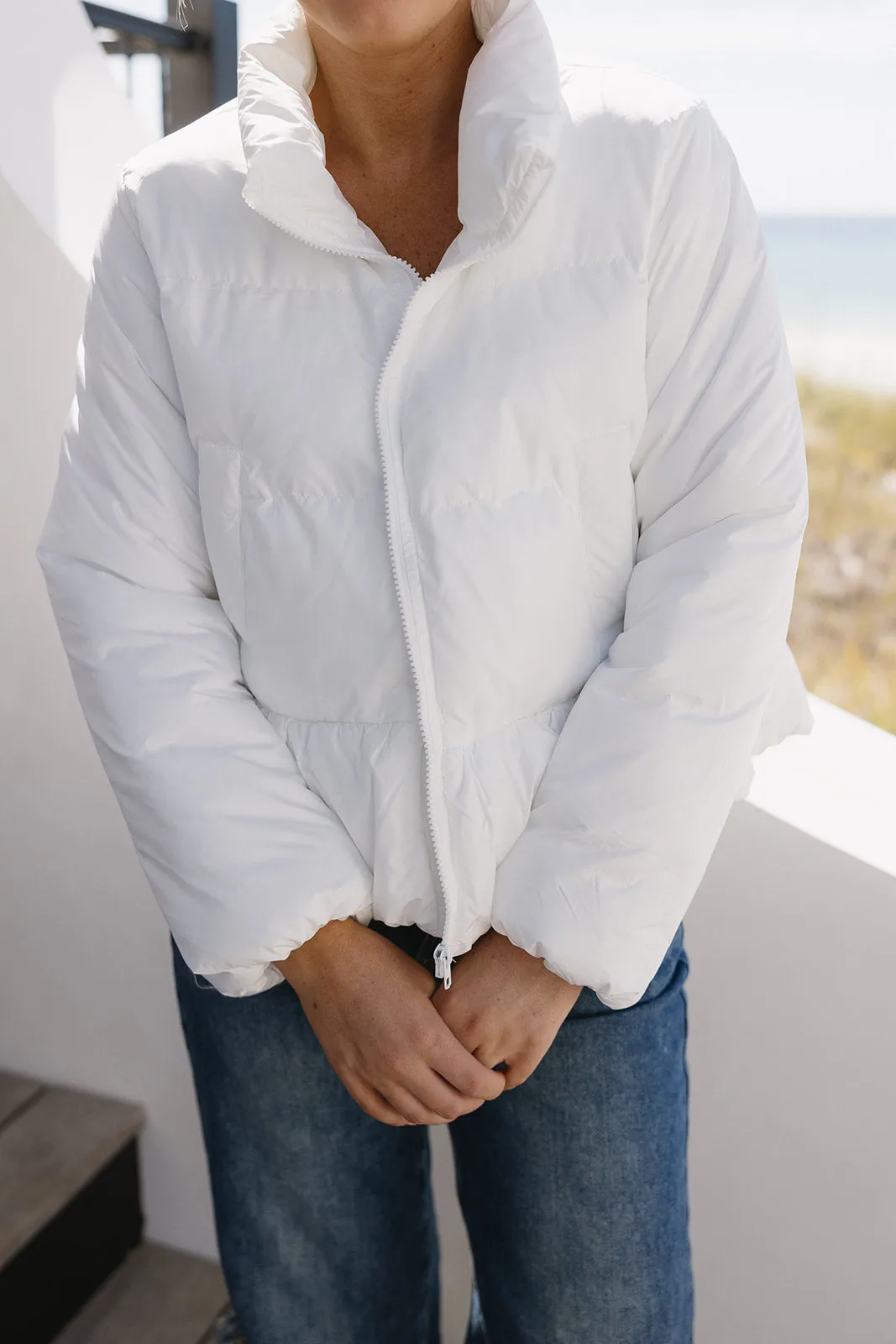 Take Me There Jacket - White