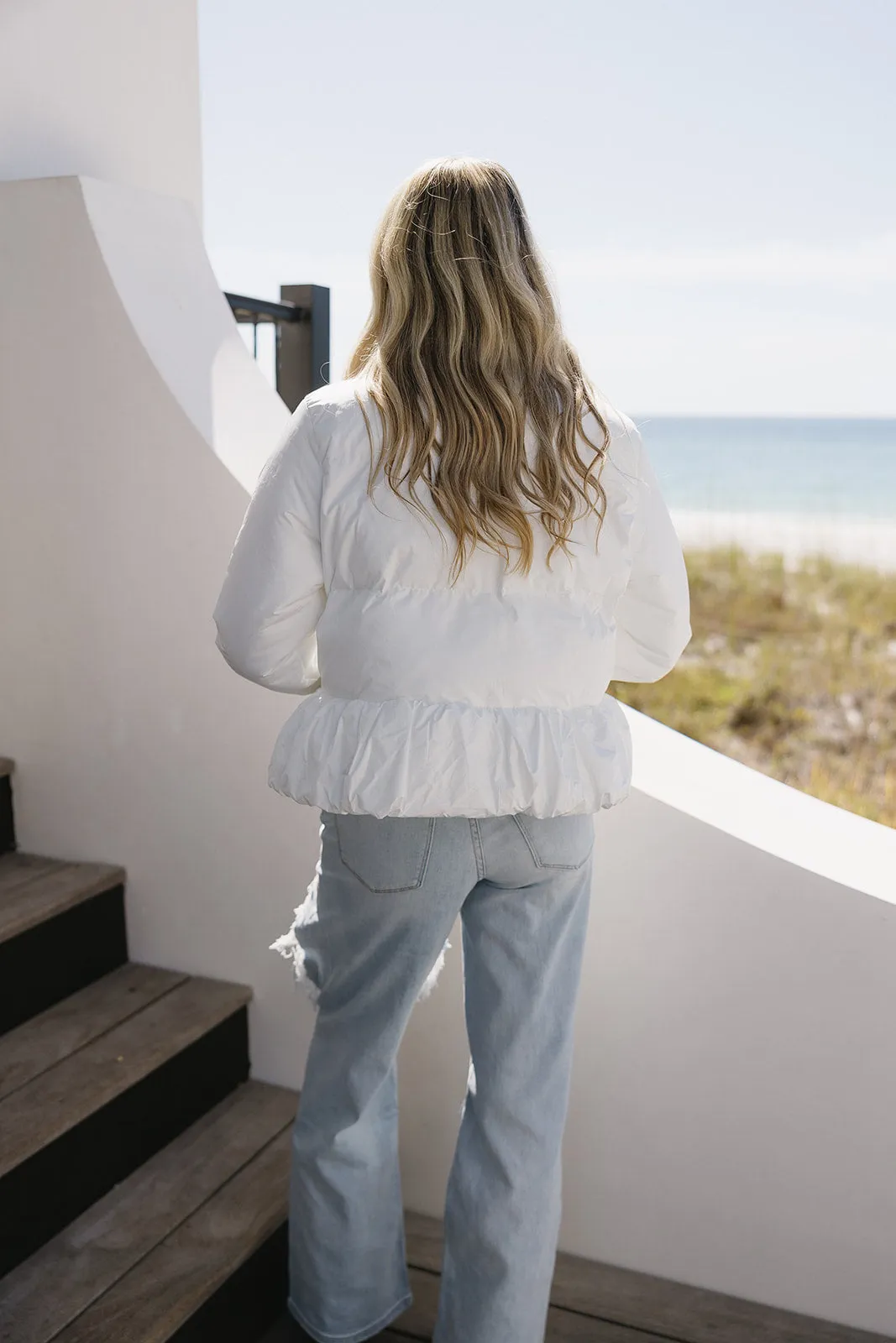 Take Me There Jacket - White
