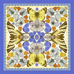 The British Butterfly Pocket Square - Lemon