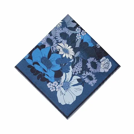 The English Garden Pocket Square - Royal Blue [Preorder]