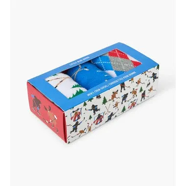 Wild About Hockey Men's Crew Socks Gift Set