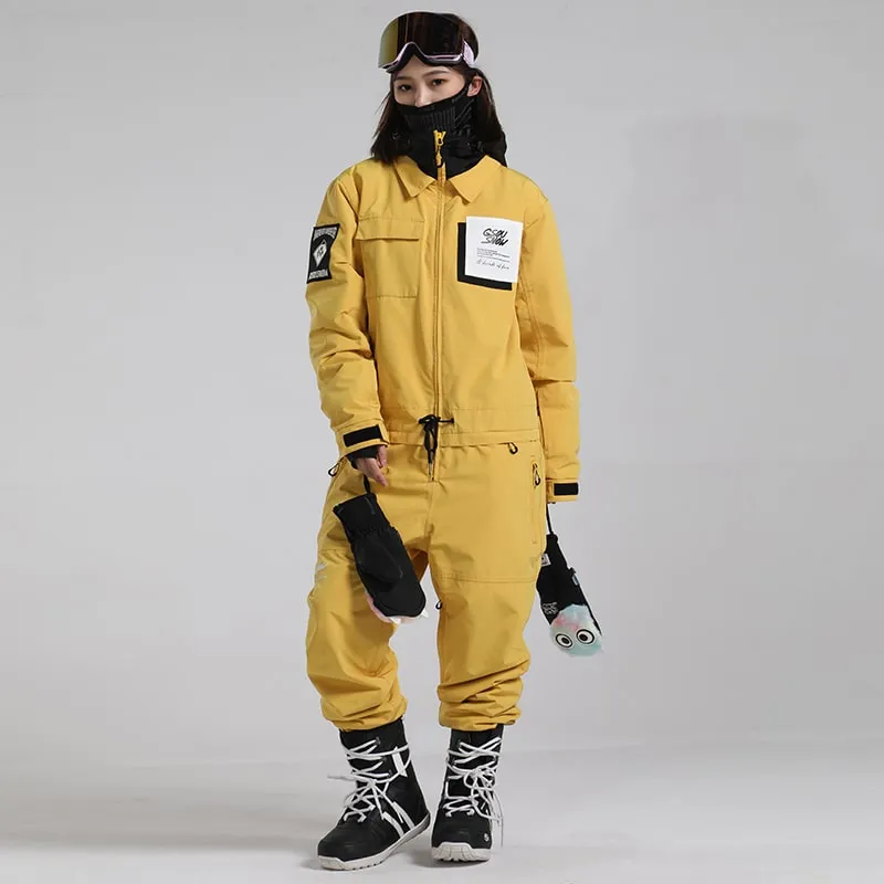 Women's Gsou Snow Bridget Glimmer Light One Piece Snowsuit Ski Jumpsuit
